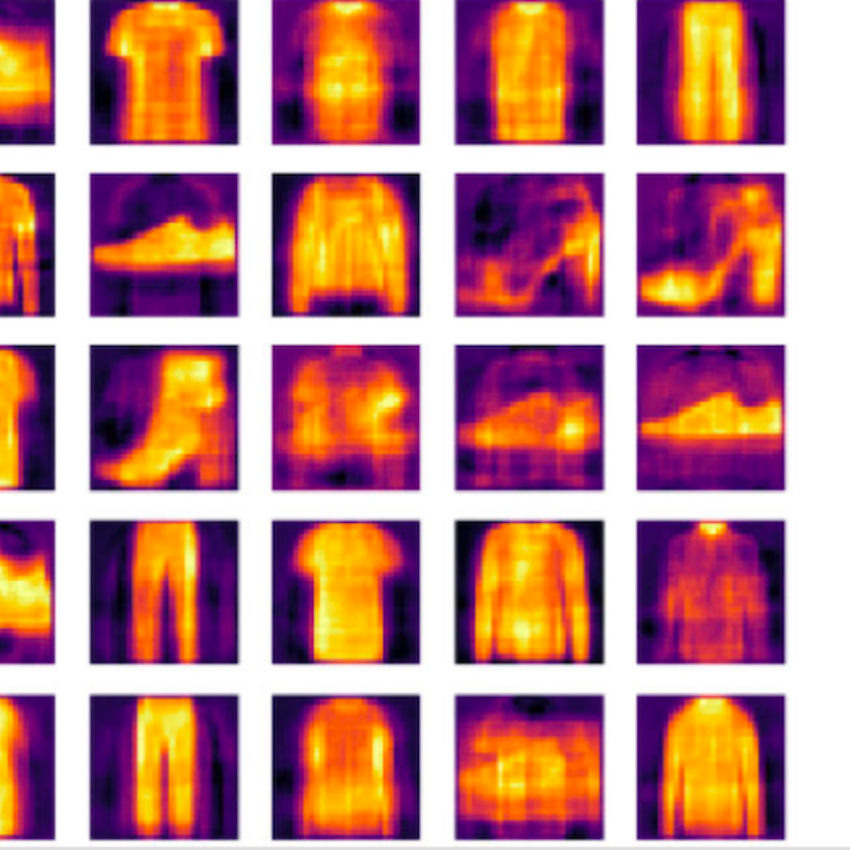 Images on the far left are original images. Center and right are the same images reconstructed by two different techniques.